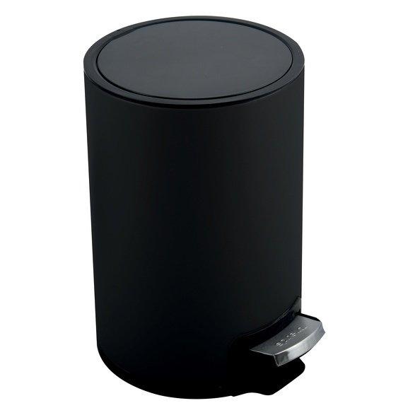 Image of Badezimmer Treteimer Edelstahl RIKU 5L Mattschwarz Badezimmer Treteimer Edelstahl RIKU 5L Mattschwarz