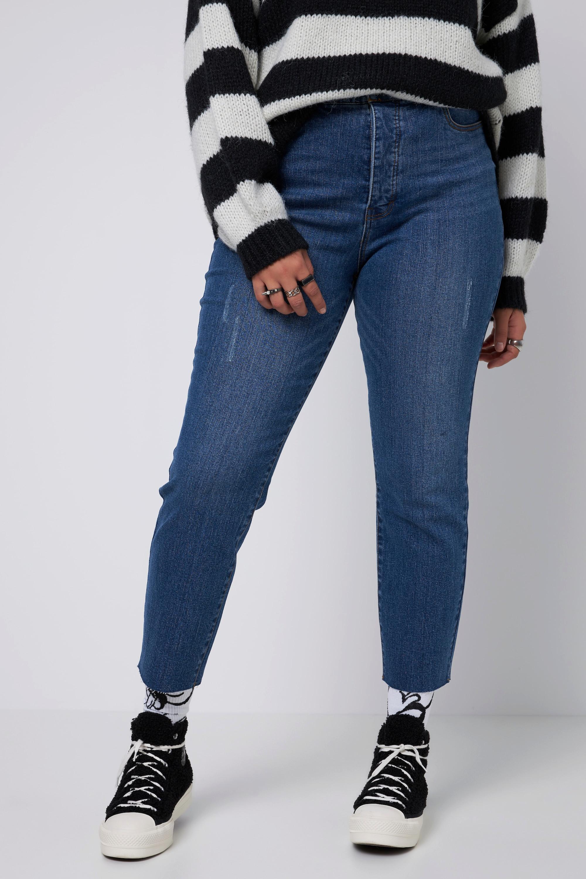 Studio Untold  Mom Jeans, 5-Pocket, geschnittener Saum, gerade 