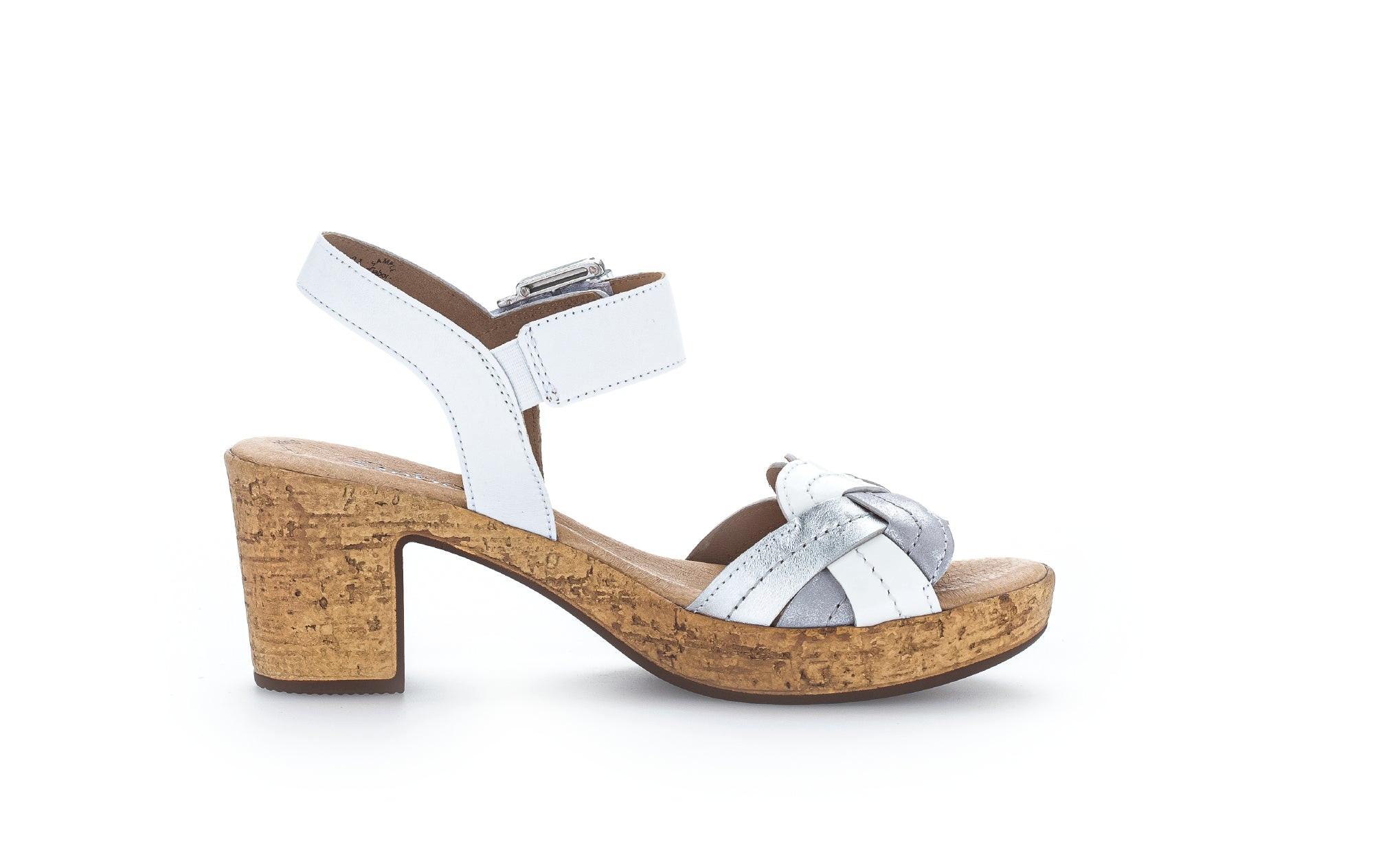 Image of - Nubuk Sandale Damen Weiss 36