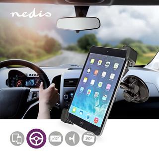 Nedis  Supporto da auto per tablet | Compatibilità schermo max. Compatibilità dello schermo: 12" | Montaggio in auto su finestrini e poggiatesta | Utilizzabile in modo sicuro 