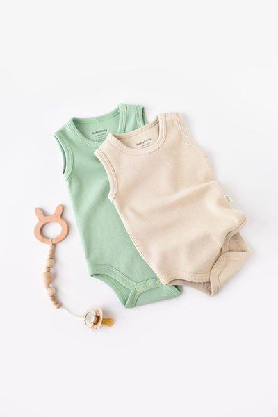 BabyCosy Organic  Body, sans manches, 2 Pack 