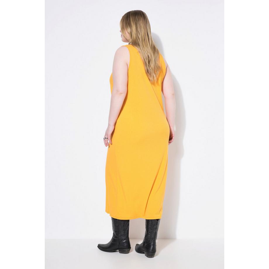 Studio Untold Ärmelloses Straight Shape Jersey Midikleid  