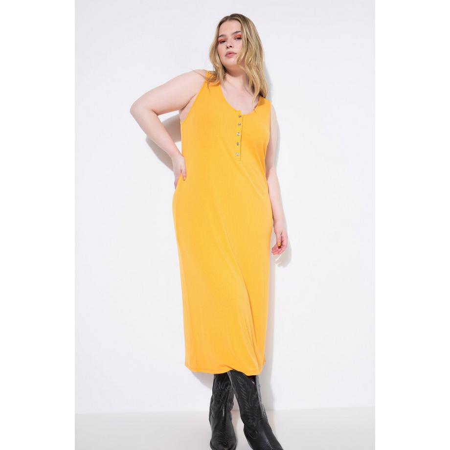 Studio Untold Ärmelloses Straight Shape Jersey Midikleid  