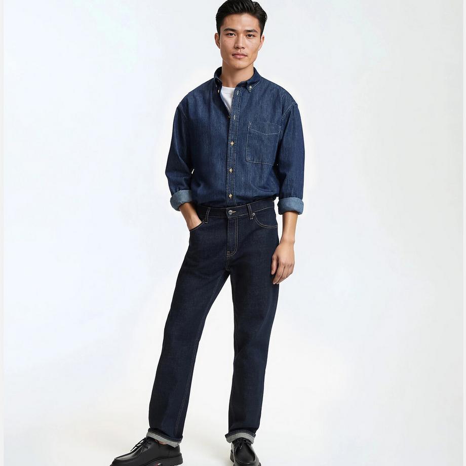 La Redoute Collections Denim Hemd Regular Fit  