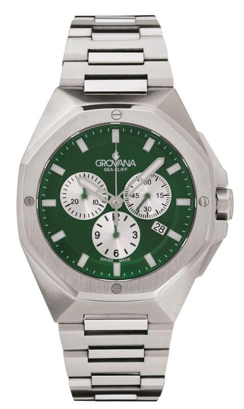 Image of Sea Cliff Chrono-kollektion – Montre-quarz, Hergestellt In Der Schweiz Unisex 42mm