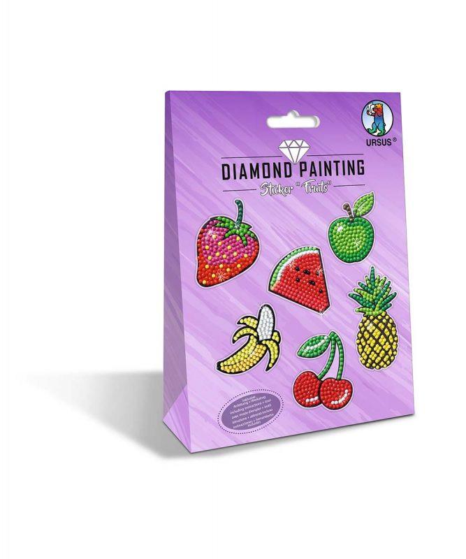 Image of URSUS Diamond Painting Sticker Fruits Aufkleber für Kinder Multicolor