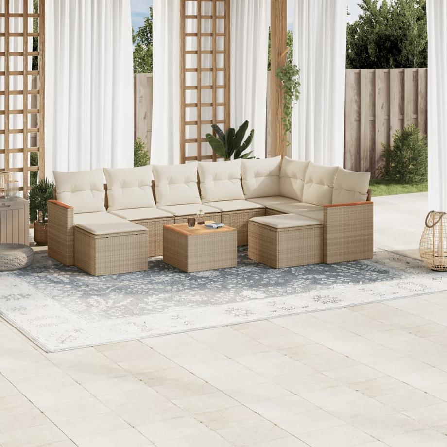 VidaXL Garten sofagarnitur poly-rattan  