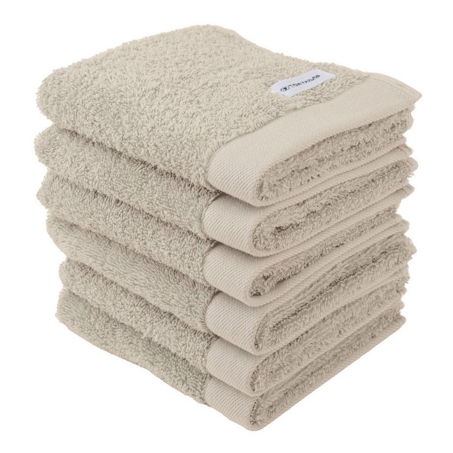TOM TAILOR Unisex Confezione da 6-Color Bath Guest Towel  