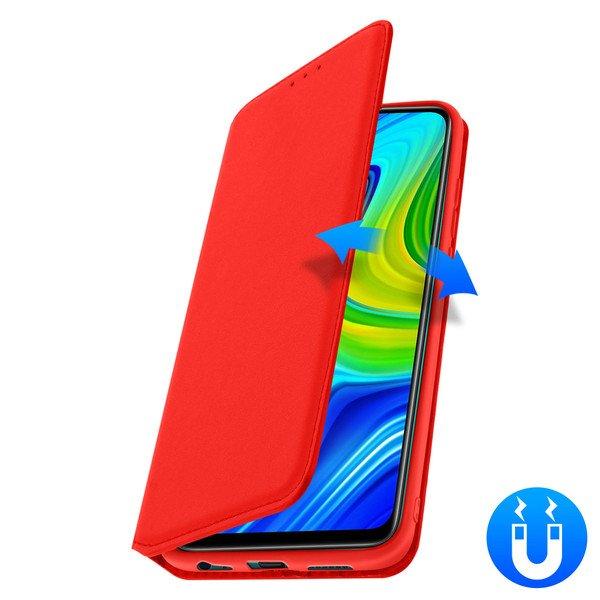 Avizar  Custodia Flip Xiaomi Redmi Note 9 rosso 