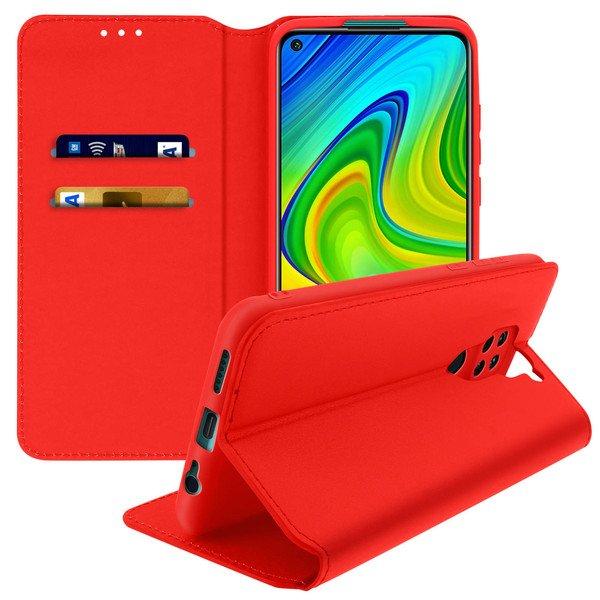 Avizar  Custodia Flip Xiaomi Redmi Note 9 rosso 