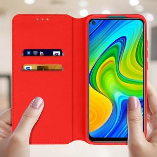 Avizar  Custodia Flip Xiaomi Redmi Note 9 rosso 