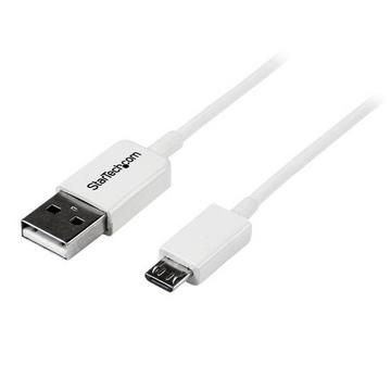 Câble Micro USB 1 m - A vers Micro B - Blanc