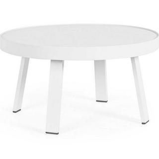 mutoni Table basse de jardin Spyro blanche ronde 71  