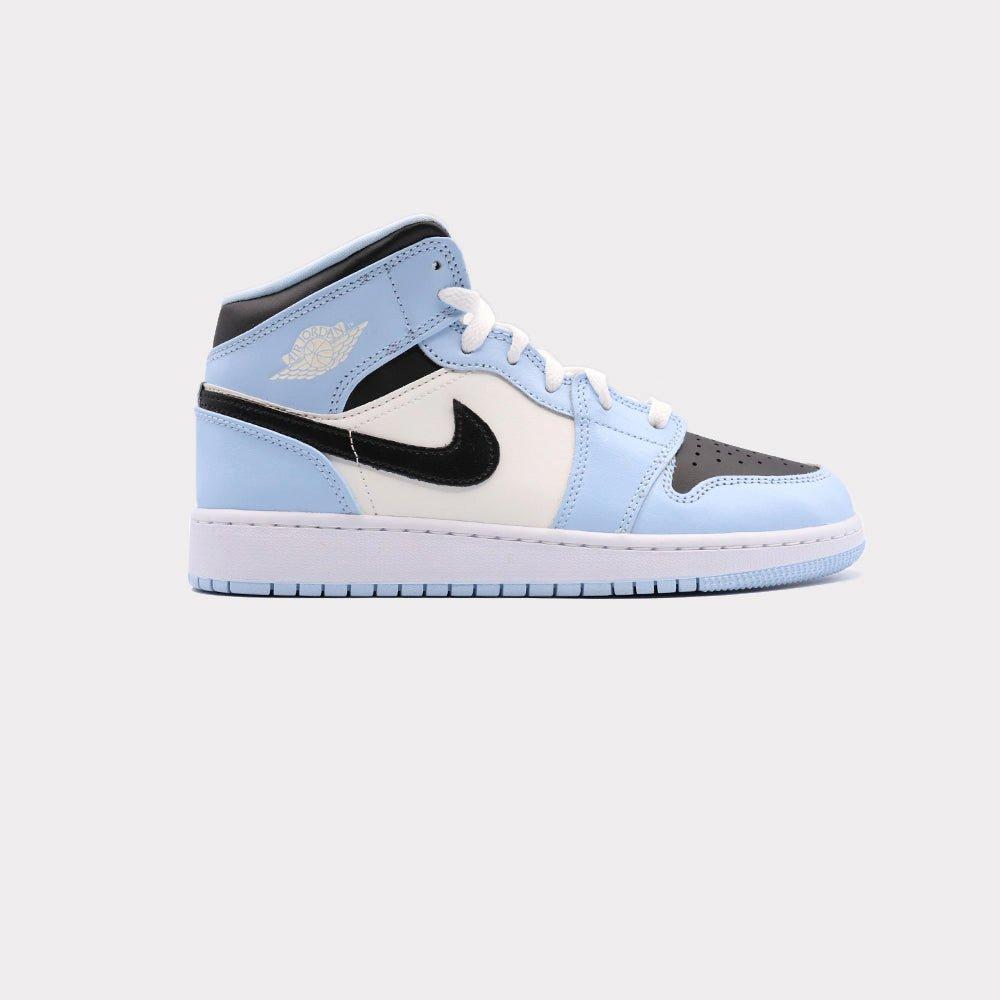 Image of Nike Air Jordan 1 - Mid Ice Blue Damen Blau 38.5