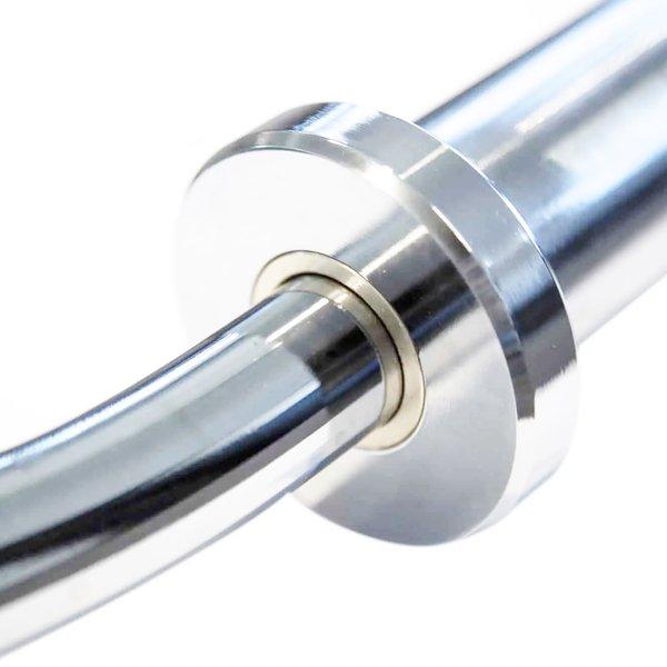 GladiatorFit  Curl Bizepsstange 120cm Stahl Ø 50mm + 2 Scheibenstopper GladiatorFit 