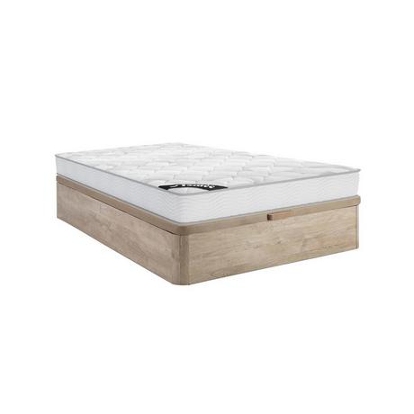 Ysmée Ensemble 140 x 190 cm sommier coffre naturel clair + matelas ressorts ensachés ép.20cm - SONGE de YSMÉE  