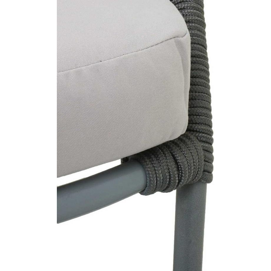 mutoni Gruppo di sedute da giardino Piraeus grigio  