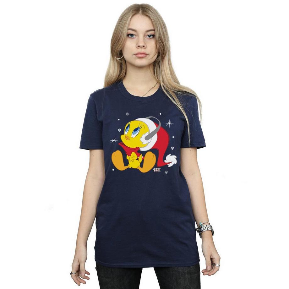 LOONEY TUNES Tweety Bird T-Shirt de Noël  