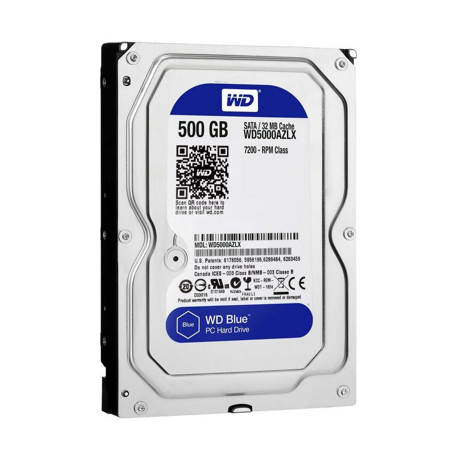 WD  Blue (0.50TB, 3.5", CMR) 