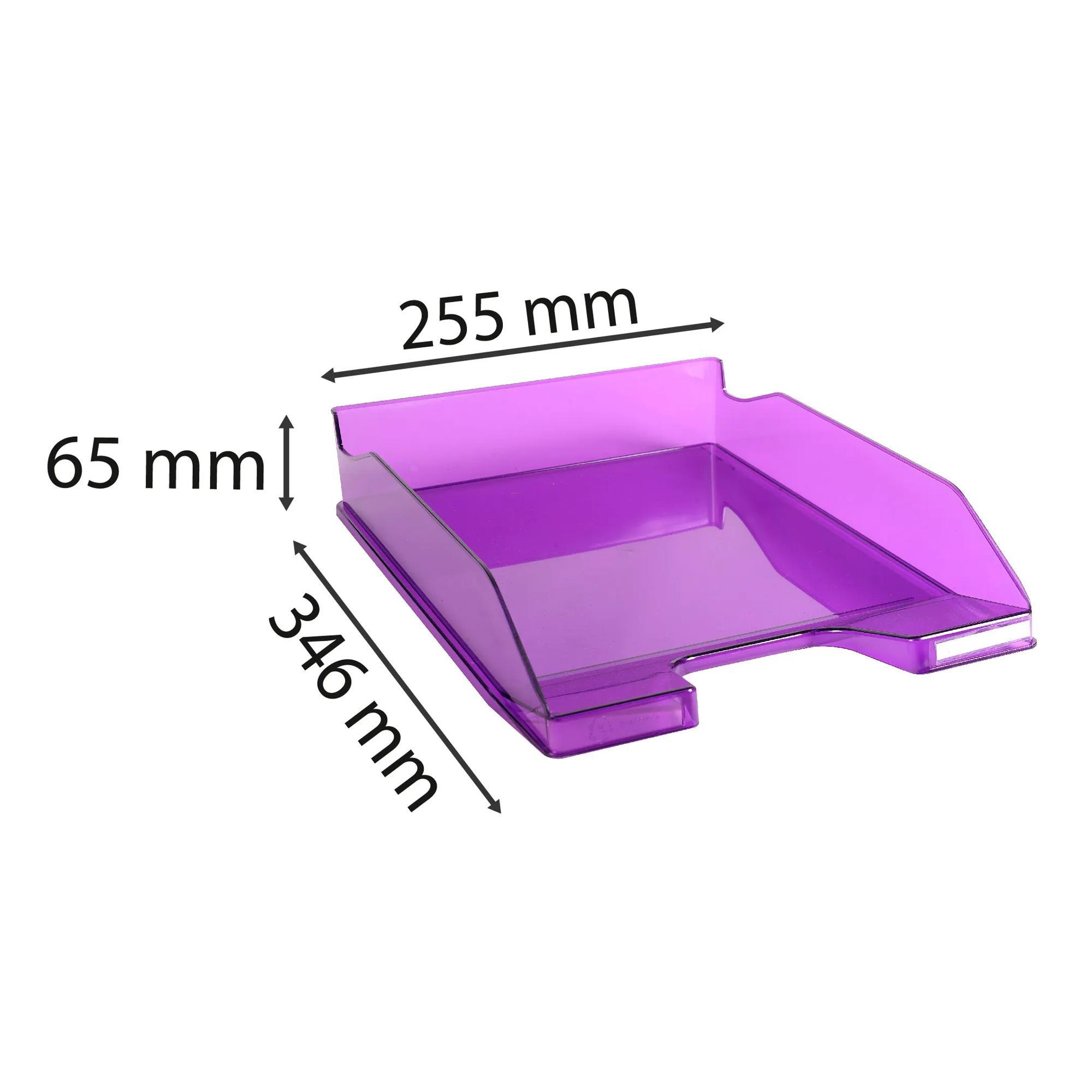 Exacompta Corbeille à courrier Combo Midi transparent - x 6  