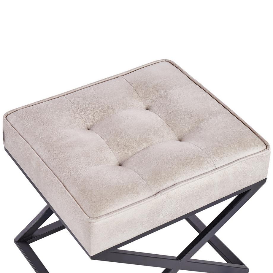 Beliani Hocker aus Kunstleder  MURDO  