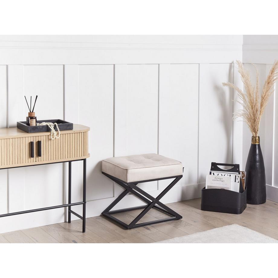 Beliani Hocker aus Kunstleder  MURDO  