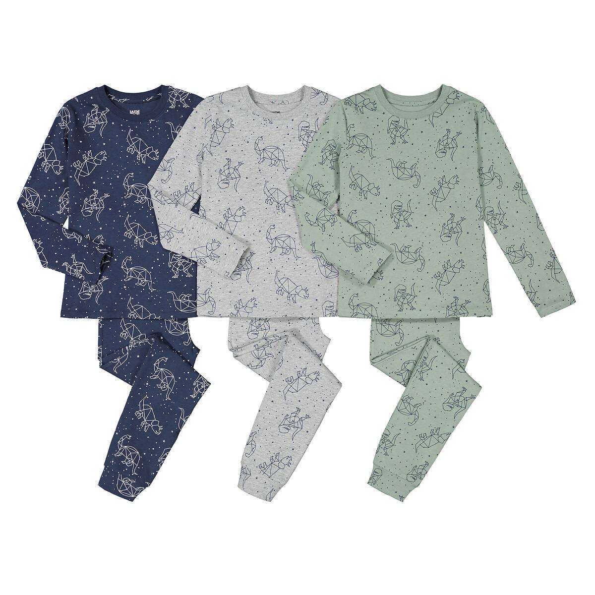 Image of 3er-pack Pyjamas Jungen Blau 158/164