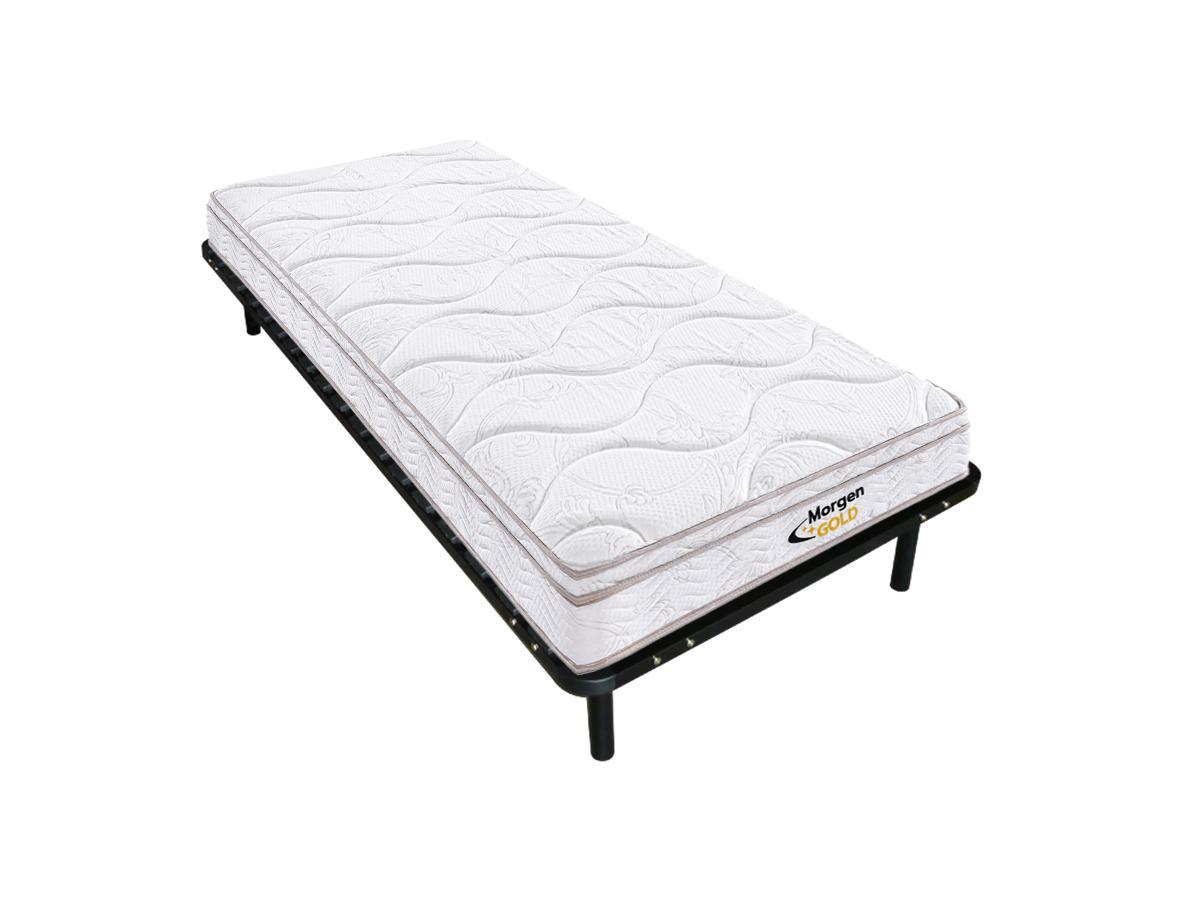 MORGENGOLD Ensemble cadre à  lattes + matelas ressorts 3 zones mémoire de forme WOLKENTANZ de MORGENGOLD  