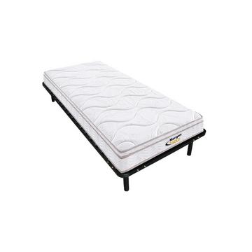 Ensemble cadre à  lattes + matelas ressorts 3 zones mémoire de forme WOLKENTANZ de MORGENGOLD