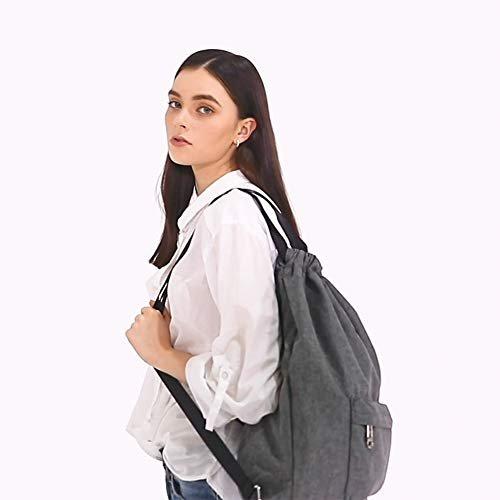 Only-bags.store Sac à dos hipster avec cordon de serrage sac de sport avec poche intérieure sac à dos de sport  