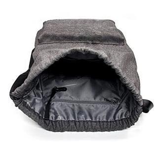 Only-bags.store Hipster Kordelzug Turnbeutel mit Innentasche  