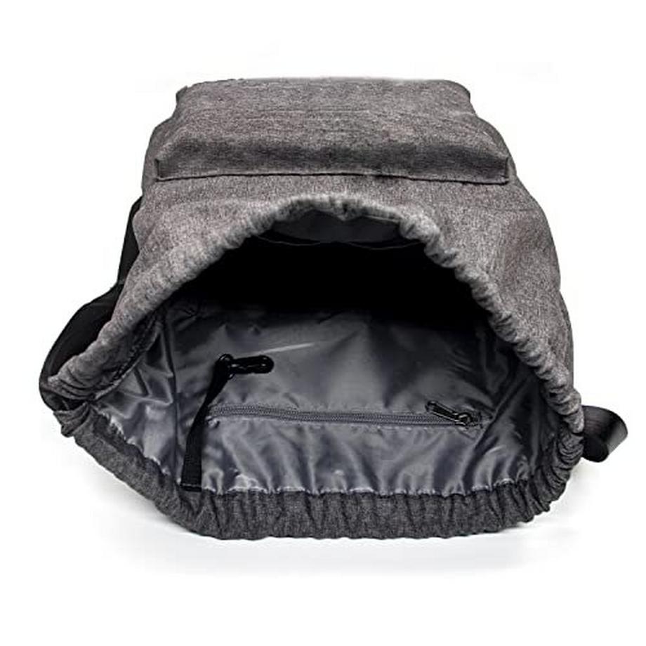 Only-bags.store Sac à dos hipster avec cordon de serrage et poche intérieure  