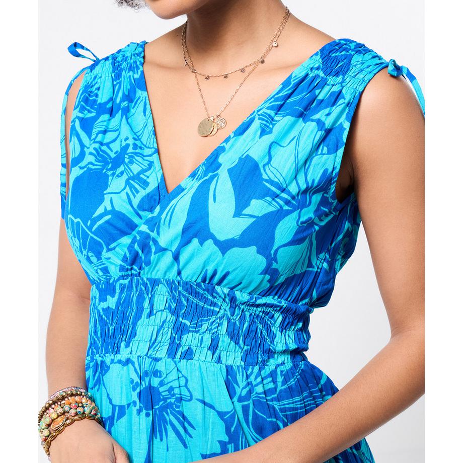 Joe Browns Robe Maxi Cache-Cœur avec Liens d’Épaules Réglables et Taille Froncée  