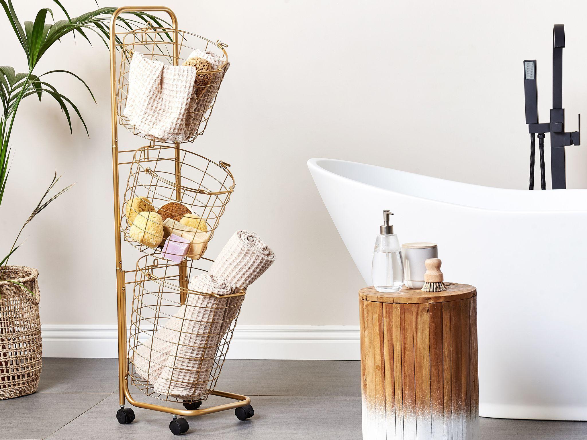 Beliani Supporto per cestino en Ferro Moderno AYAPAL  