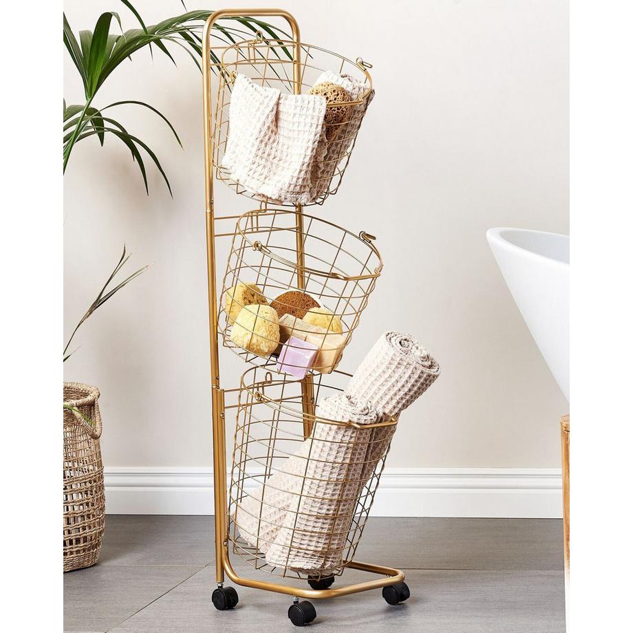 Beliani Support de panier en Métal Moderne AYAPAL  