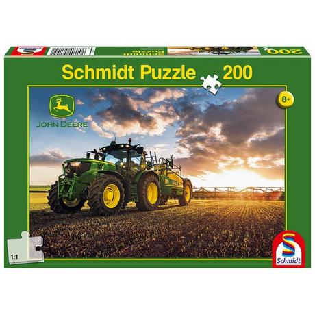 Schmidt  Puzzle Traktor 6150R mit Feldspritze (200Teile) 