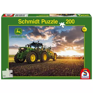 Puzzle Traktor 6150R mit Feldspritze (200Teile)