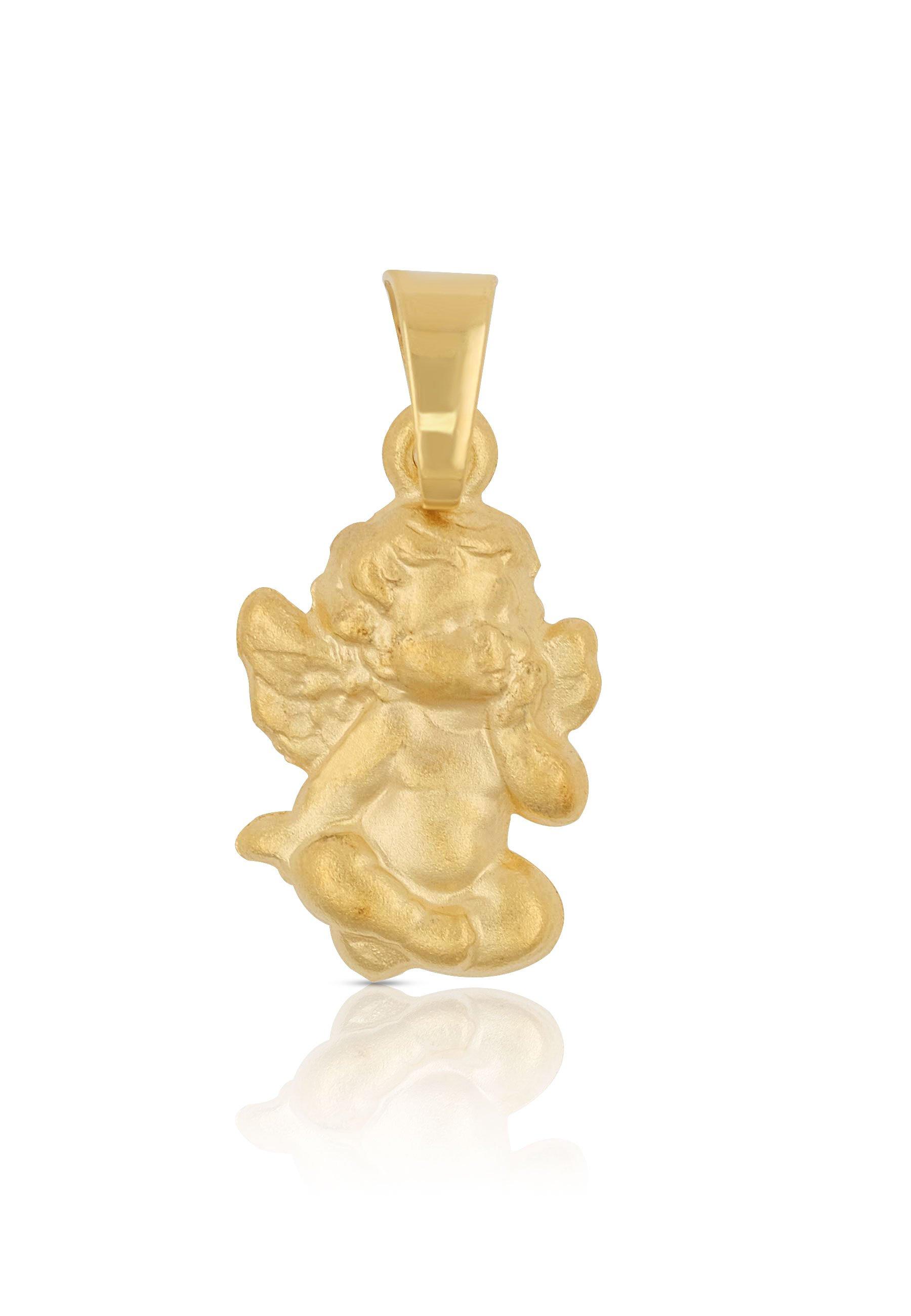 MUAU Schmuck  Pendentif ange en or jaune 750, 19x10mm 