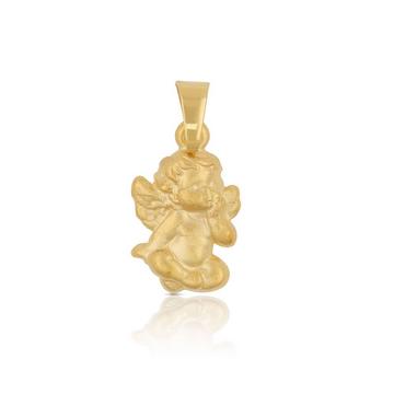 Pendentif ange en or jaune 750, 19x10mm