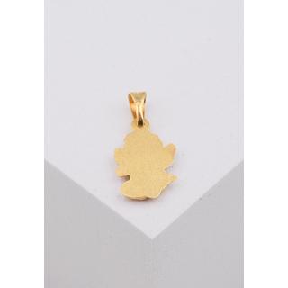 MUAU Schmuck  Pendentif ange en or jaune 750, 19x10mm 