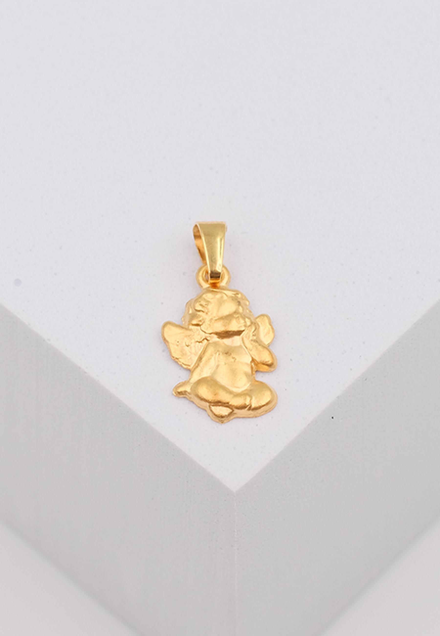 MUAU Schmuck  Pendentif ange en or jaune 750, 19x10mm 