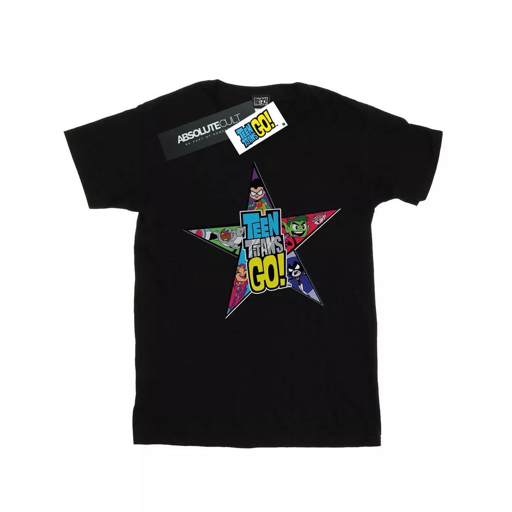 DC COMICS - Teen Titans Go TShirt, für Damen, Schwarz, Größe XL