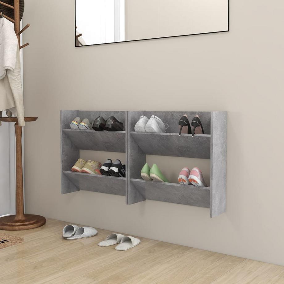 VidaXL Wand-schuhschrank holzwerkstoff  