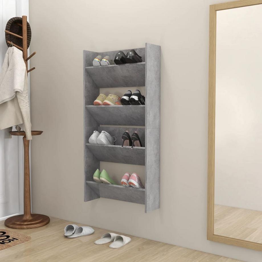 VidaXL Wand-schuhschrank holzwerkstoff  