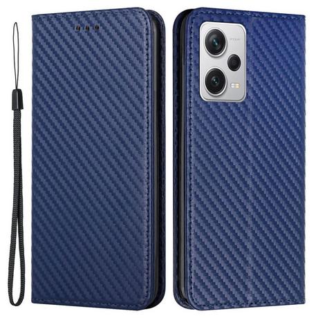 Cover-Discount  Xiaomi Poco X5 Pro - Carbon Look Flip Case Hülle 