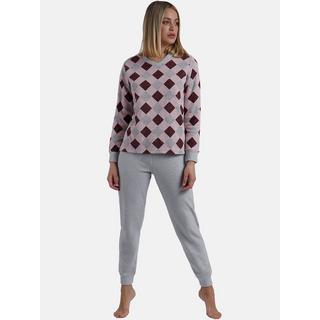 Admas  Pyjama tenue d'intérieur pantalon et haut manches longues Harlequin 