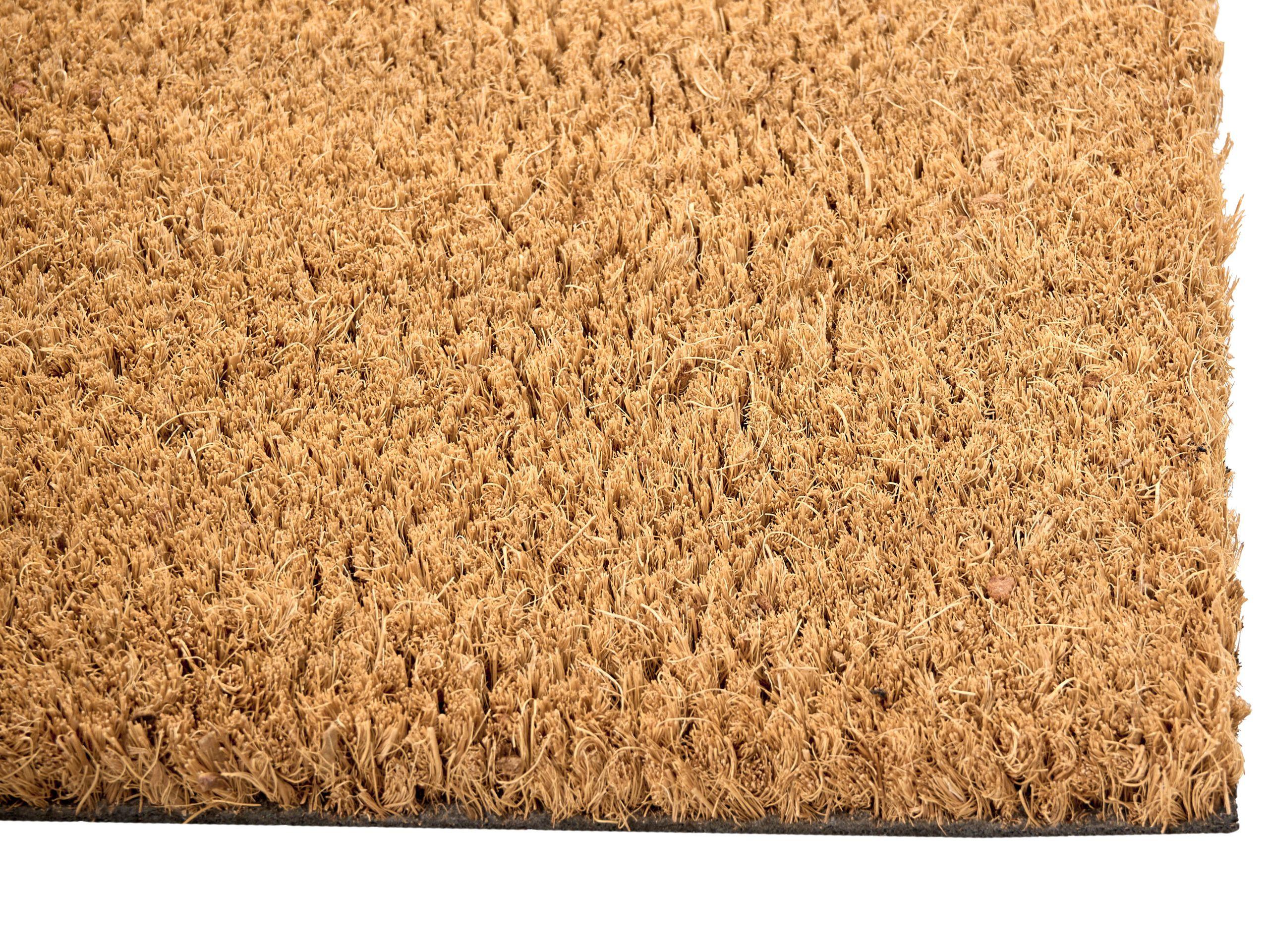 Beliani Fussmatte aus Kokosfasern Klassisch LANAO  