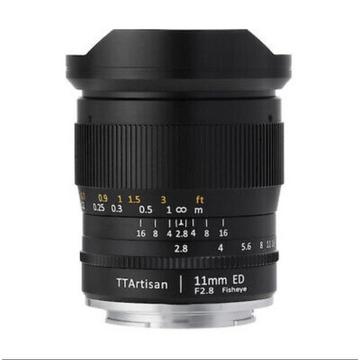 Ttartisan 11 mm f2.8 Fisheye (L Mount) noir (A02L)