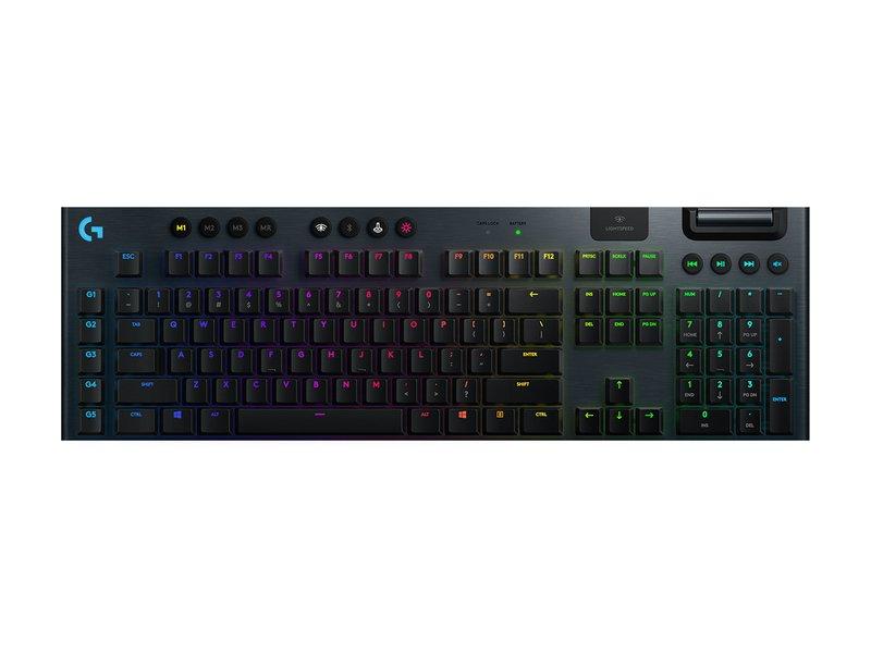 logitech G  G915 clavier RF sans fil + Bluetooth QWERTZ Allemand Charbon 