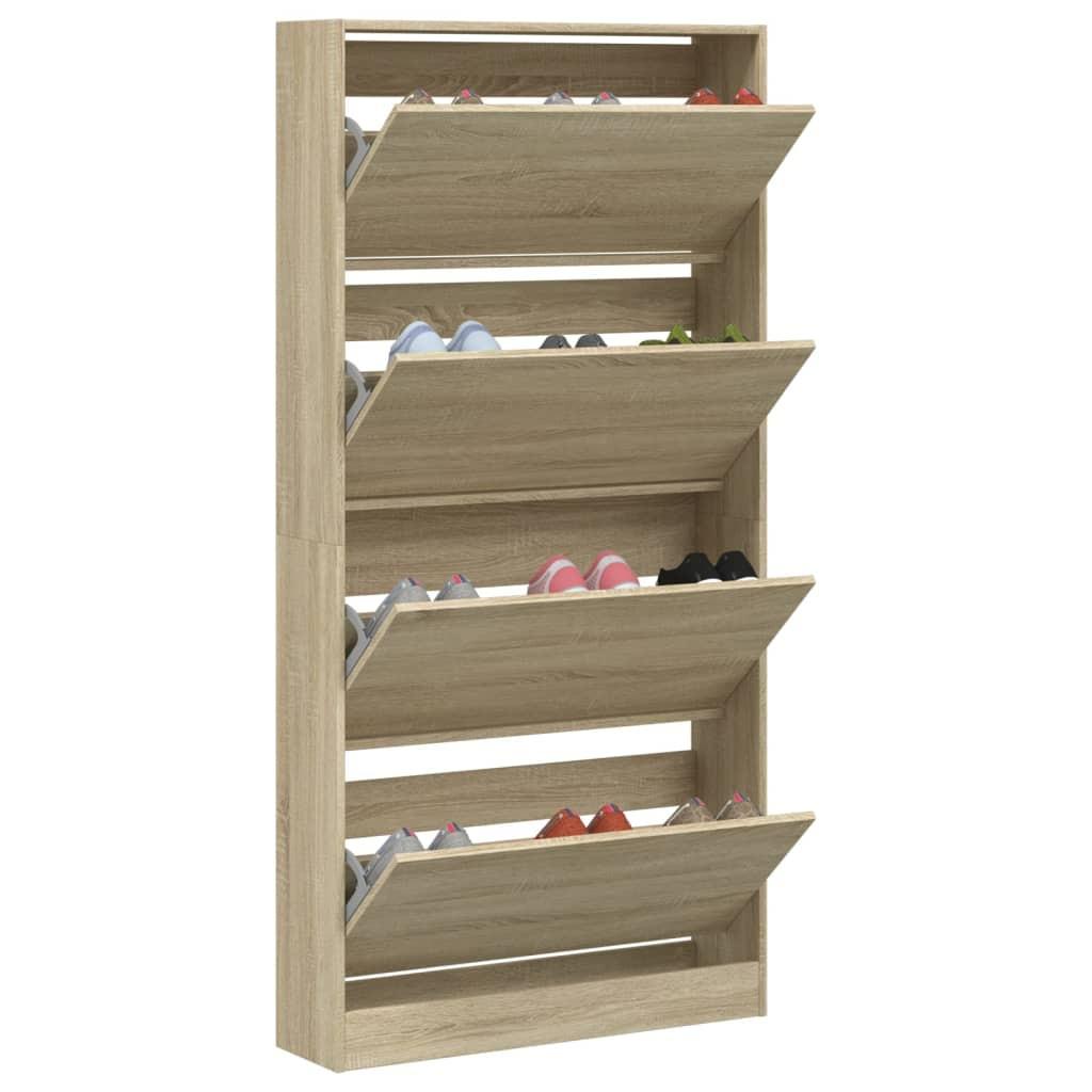 VidaXL Armoire à chaussures bois d'ingénierie  